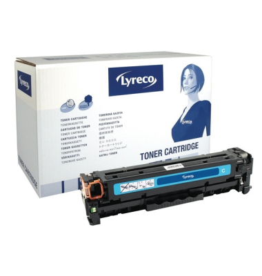 Toner Neutral kompatibel mit HP CE411A, Reichweite: 2.600 Seiten, cyan