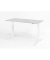 Sitz-Steh-Schreibtisch XMKA, elektrisch h&ouml;henverstellbar, 70-120cm (H), 120x80cm (BxT), rechteckig, grau / wei&szlig;