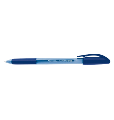 Kugelschreiber Grip 0,5/bla, blau, 0,5mm, Einweg