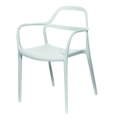Meet Outdoor-Stuhl Nova, Wei&szlig;