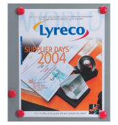 Haftmagnet 152204, Rund, 22mm &Oslash;, rot, 11 Blatt