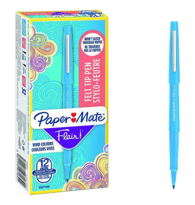 Fineliner-Set Flair, S0971640, t&uuml;rkis (Schreibfarbe: t&uuml;rkis), fein