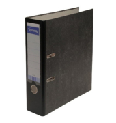 Ordner 10437416, A4 80mm breit Karton Wolkenmarmor schwarz