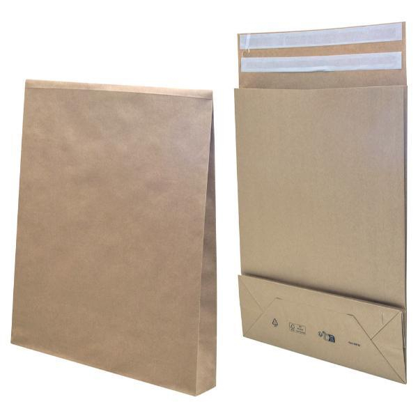 4026283664421 - Faltentaschen e-Green 00069114 C3+ ohne Fenster haftklebend 120mm-Falte reißfest 120g braun 4026283664421 200 Stück