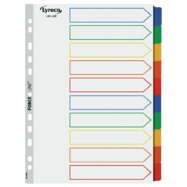 Alpedia Kartonregister 29223, 10-teilig blanko, A4, farbige Taben, 10-teilig 3662168017831 Alpedia