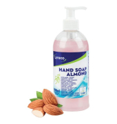 Flüssigseife Neutral Mandelduft, Flasche mit Dosierkopf, 500ml, rosa, EU Ecolabel