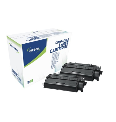 Toner Neutral kompatibel mit HP CF280XD, Reichweite: 6.900 Seiten, schwarz, 2St
