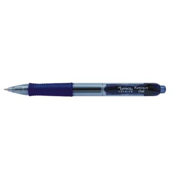 Gelschreiber Neutral Premium Grip, Strichstärke: 0,5mm, mit Druckmechanik, blau