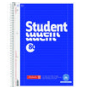Collegeblock 106783701 Student, liniert / Liniert, A4, 70g, blau, 80 Blatt
