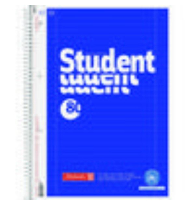 Collegeblock 106783701 Student, liniert / Liniert, A4, 70g, blau, 80 Blatt