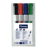 Boardmarker DGR993512, Etui, rot, blau, gr&uuml;n, schwarz, 1,5-5mm Keilspitze
