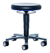 Medizinischer Laborhocker 9463L SchwarzBlau
