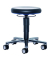 Medizinischer Laborhocker 9463L SchwarzBlau