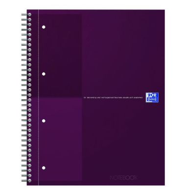 Notizbuch 400194459, International, rot, A4+, liniert, 80g, 80 Blatt / 160 Seiten