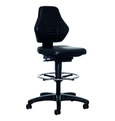9071 Industrieller Laborstuhl Lth Schwarz