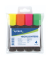 Textmarker HY2376-4, Etui, 4-farbig sortiert, 2-5mm Keilspitze