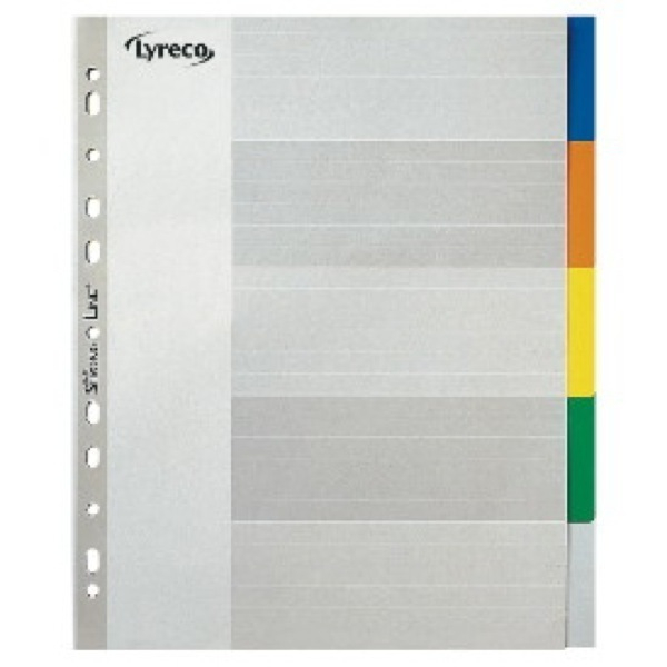 Alpedia Kunststoffregister 30042, 5-teilig blanko, A4+, farbige Taben, 5-teilig 3662168017787 Alpedia
