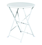 Klapptisch Meet  TAEDENO.13, 73cm (H), 60x60cm (BxT), rund, weiß / weiß