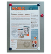 Haftmagnet 152701, Rund, 27mm &Oslash;, farbig sortiert, 14 Blatt