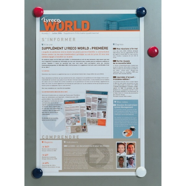 Alpedia Haftmagnet 152701, Rund, 27mm Ø, farbig sortiert, 14 Blatt 3662168010719 Alpedia 6 Stück