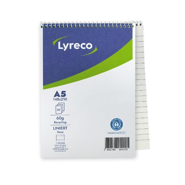 Alpedia Stenoblock 400088851, liniert, A5, 60g, weiss, blau, 50 Blatt 4006140024094 Alpedia