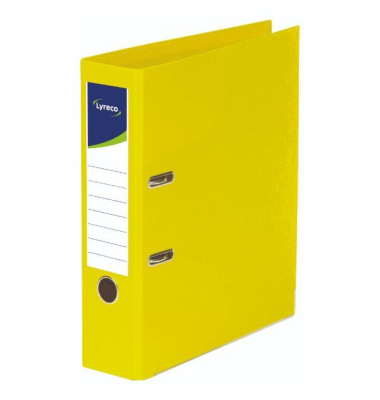 Ordner 9960352, A4 80mm breit PP vollfarbig gelb