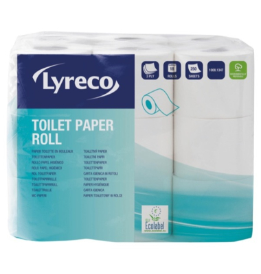 Toilettenpapier Neutral 42947.7, 3-lagig, weiß, 250 Blatt / Rolle,
