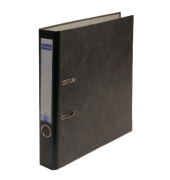 Ordner Standard Neutral 10437432, A4 50mm schmal Karton Wolkenmarmor schwarz