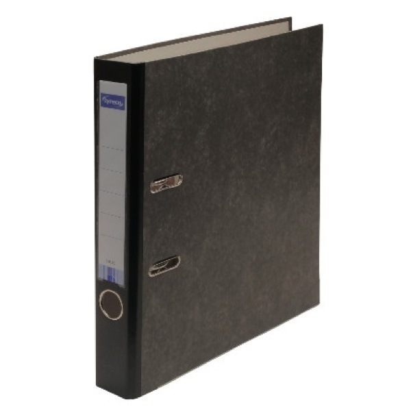 Alpedia Ordner Standard Neutral 10437432, A4 50mm schmal Karton Wolkenmarmor schwarz 4014481207229 Alpedia