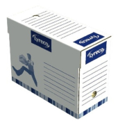 Archivbox 7762501, weiß/blau, Karton