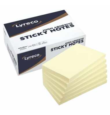 Haftnotizen 12953322, 125x75mm, pastellgelb, rechteckig