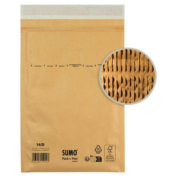 4255704332100 - Papierpolstertaschen SUMO 14 D 30131580 innen 175x265mm braun 4255704332100 100 Stück