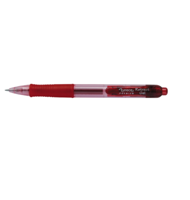 Gelschreiber Neutral Premium Grip, Strichstärke: 0,5mm, mit Druckmechanik, rot
