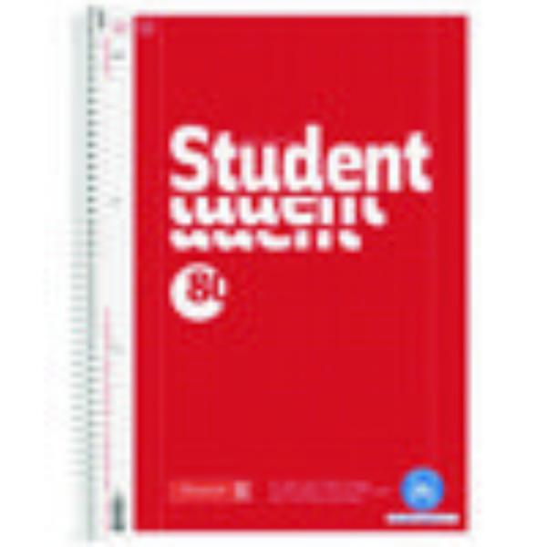 4003273571822 - Collegeblock 106783801 Student kariert   Kariert A4 70g rot 80 Blatt 4003273571822 Brunnen
