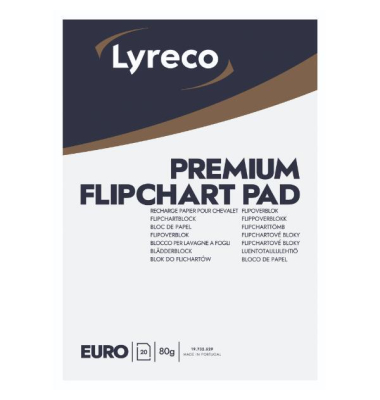 Flipchartblock Premium 890180, 98x65cm, blanko, 80g