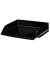 Briefkorb Neutral Style, stapelbar, Maße: 345 x 260 x 64mm, A4 quer, schwarz