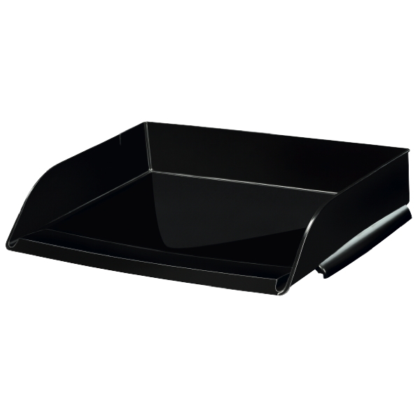 Alpedia Briefablage Neutral Style 1135200161, A4 quer, schwarz, Polystyrol stapelbar 3662168006453 Alpedia