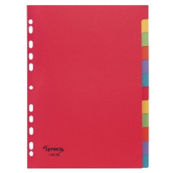 Alpedia Kartonregister 29238, 12-teilig blanko, A4, 240 g/m², farbige Taben, 12-teilig 3662168015486 Alpedia