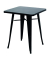Beistelltisch, 73cm (H), 60x60cm (BxT), quadratisch, schwarz / schwarz