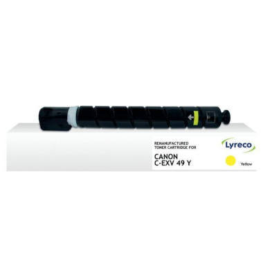 Toner Neutral 15646651, kompatibel zu Canon C-EXV49, 19000 Seiten, gelb