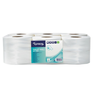 Toilettenpapier Mini Jumbo 42947.1, 2-lagig, wei&szlig;, 750 Blatt / Rolle,