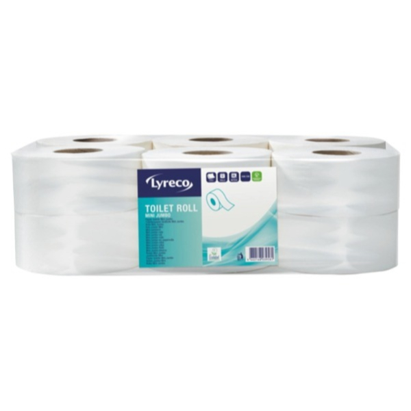 4255704332322 - Toilettenpapier Mini Jumbo 429471 2-lagig weiß 750 Blatt   Rolle 4255704332322 12 Stück