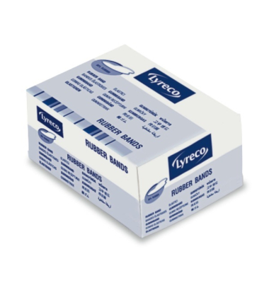 Gummibänder Neutral, D 146mm, Maße: 230 x 15mm, blond, 500g