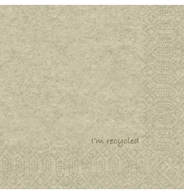 Serviette, Recycelbar, 2-lagig, 33x33cm