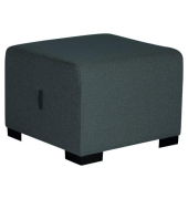 Modulares Sofa Pouffe 1 Sitz Dunkelgrau