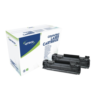 Toner Neutral kompatibel mit HP CE285AD, Reichweite: 1.600 Seiten, schwarz, 2St