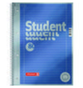 Collegeblock 1067127 Premium Student, liniert / Liniert, A4, 90g, blau, 80 Blatt