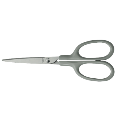 B&uuml;roschere Budget, Stahl, rostfrei, 17cm, grau