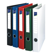 Ringbuch 22888, A4 4 Ringe 40mm Ring-&Oslash; Karton, PP-kaschiert schwarz