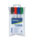 Boardmarker DGR149969, Etui, rot, blau, gr&uuml;n, schwarz, 1,5-3mm Rundspitze